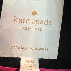 Kate Spade wool jacket. Black